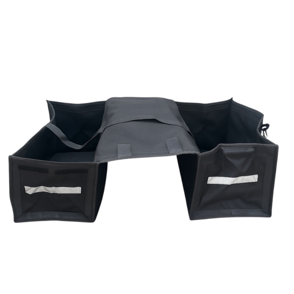 Bolsa Alforge Lateral De Lona Para Moto 100 Litros Universal Preto