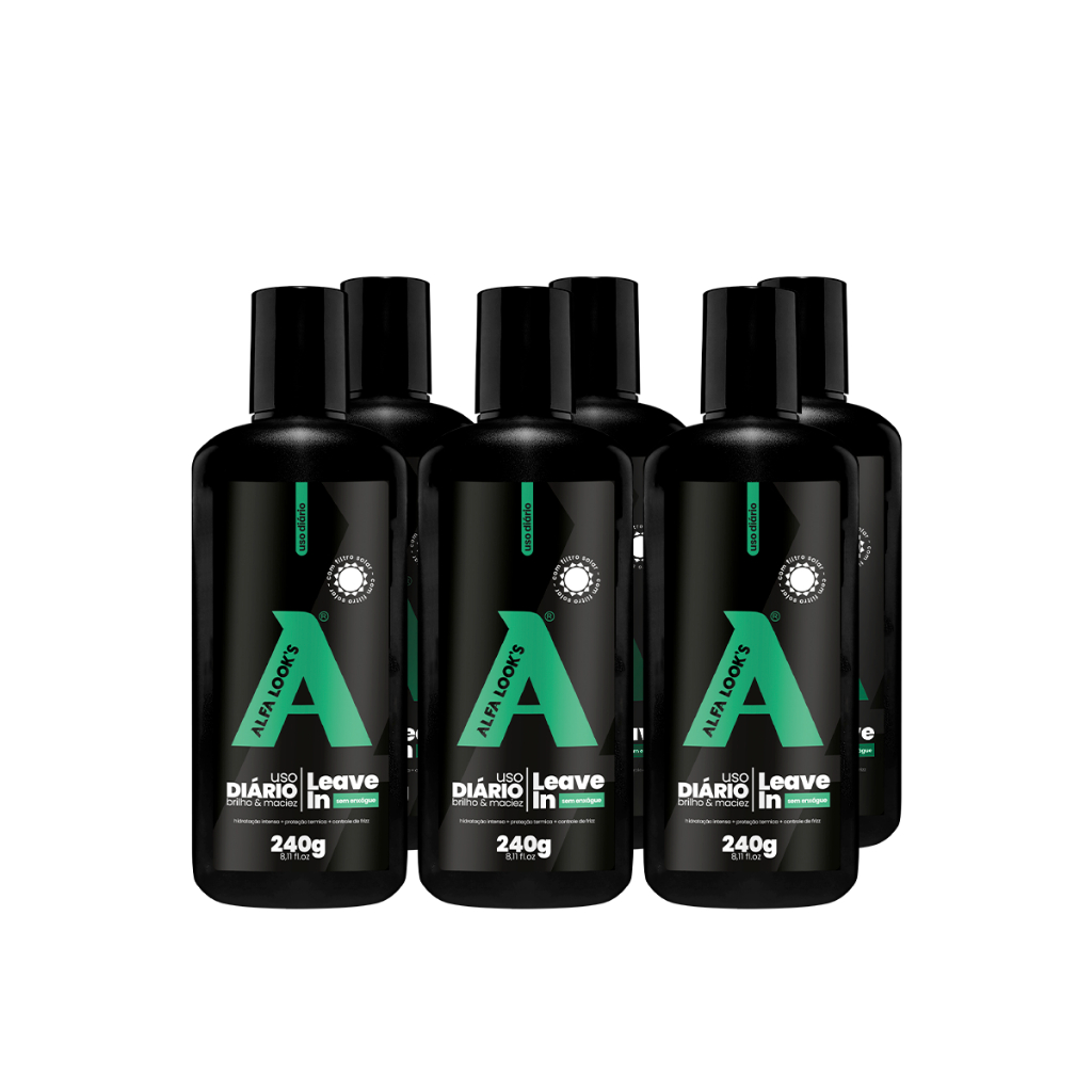 LEAVE IN CAPILAR ALFA LOOK'S - 6 UNIDADES 240G - LEAVE IN PARA REVENDA