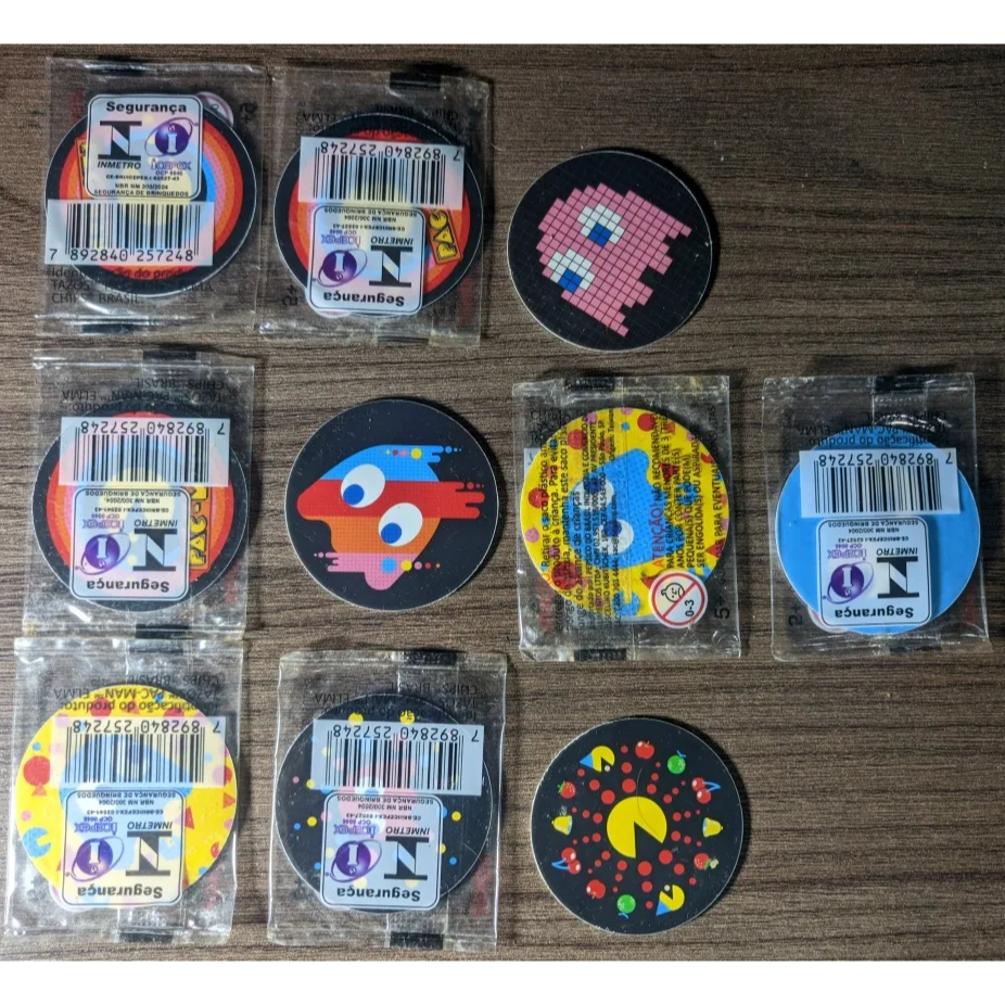 Lote 10 Tazos Pacman