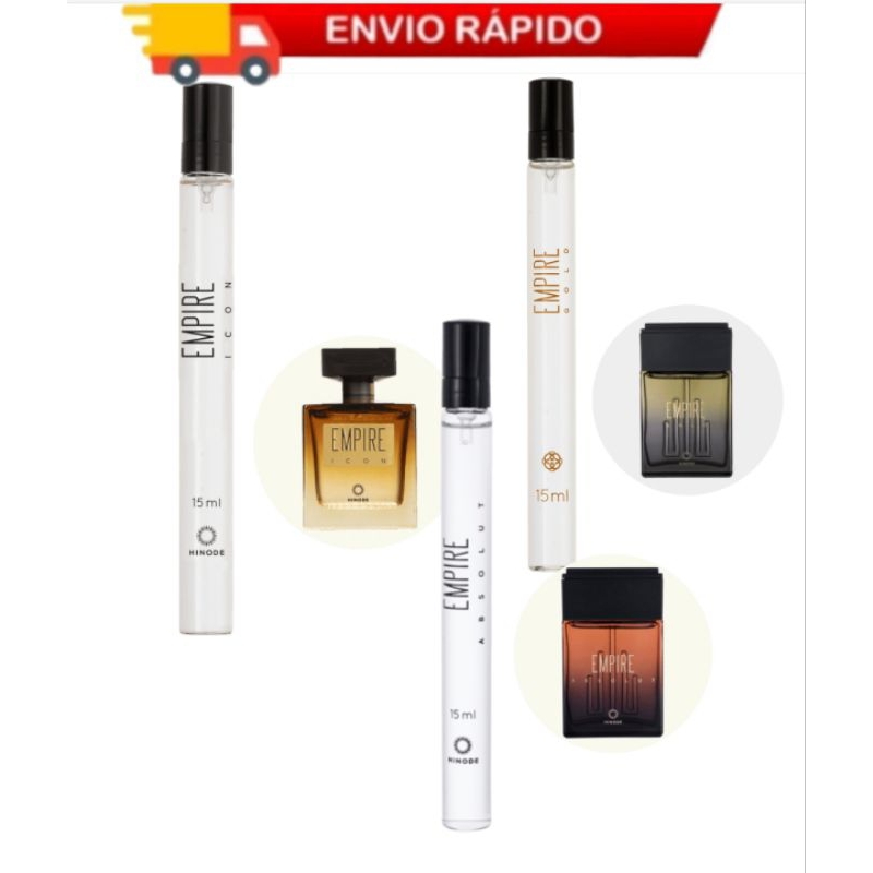 Kit 3 Pocket Linha Empire Absolut I Gold I Icon 15ml Hinode