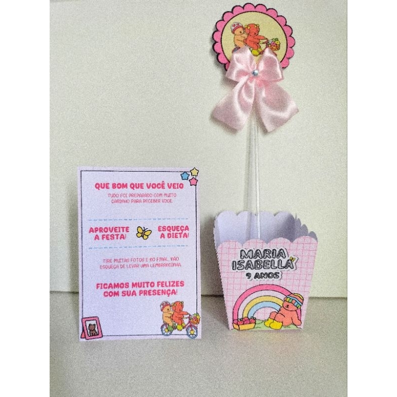 Kit Centro de mesa | Personalizado | Enfeite Cachepô - Com plaquinha ou Sem plaquinha.