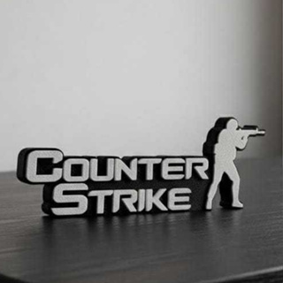 Placa decorativa inspirada em Counter-Strike com personagem impressa em 3D Vários tamanhos em Oferta na Shopee
