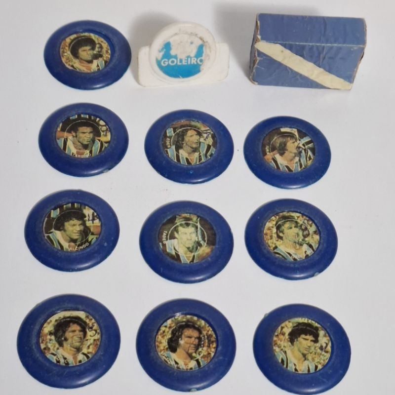 Jogo de botão Grêmio-RS Carinhas Original da Gulliver 1977