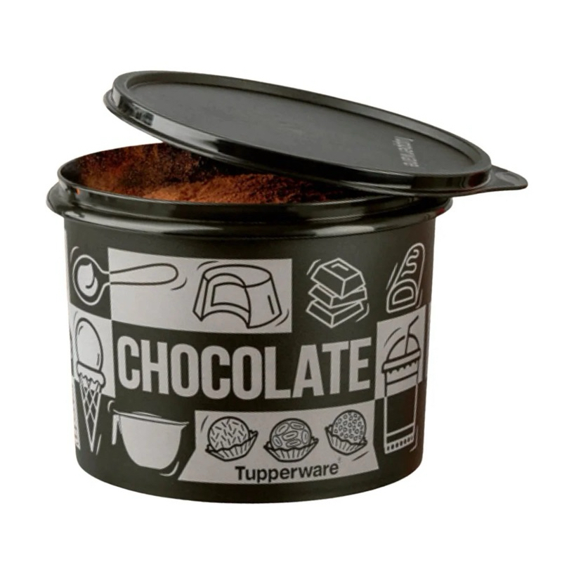 Caixa de Mantimentos Chocolate Pop Box 1,3kg - Tupperware Original