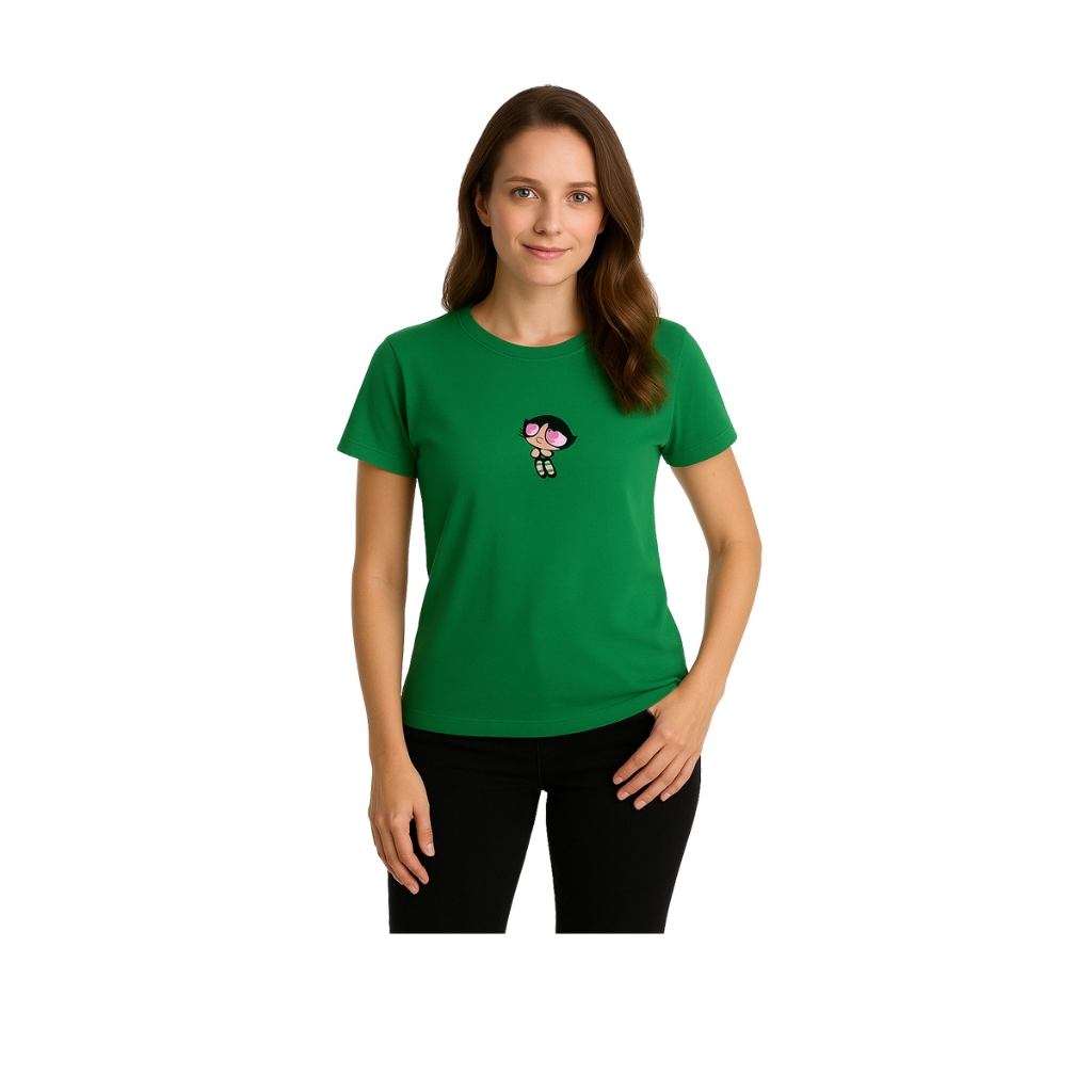 Camiseta Baby Look Feminina lindinha florzinha e Docinho As Meninas Superpoderosas Camisa desenho