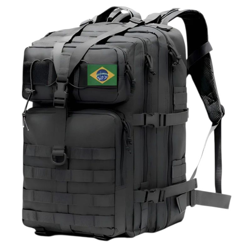 Mochila Tática Militar Impermeável Grande 50 Litros Trilha Reforçada Masculina Camping