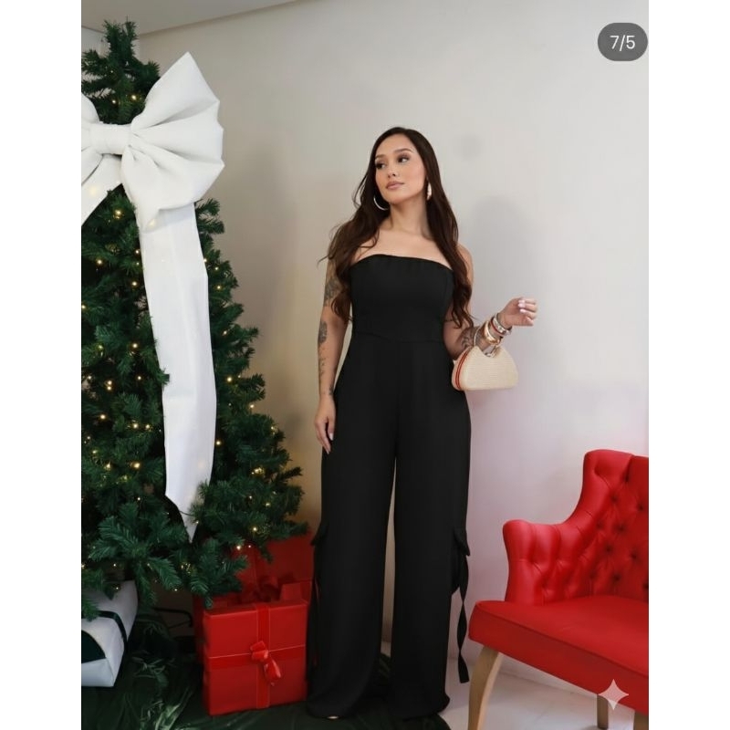 Macacão Tomara que Caia  Elegante Feminino 🎀🖤