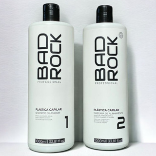Progressiva Orgânica Plástica Capilar  Profissional Bad Rock 1L Hanova em Oferta na Shopee