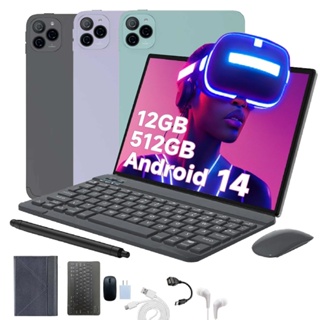 2025 Tablet GS Pad 10 PRO mouse teclado 12GB RAM 512GB ROM Android13 com case 10,1 polegadas câmera 32MP em Oferta na Shopee