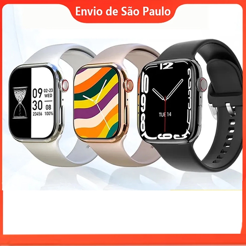 Smartwatch T900 Relógio inteligente à prova d'água IP68 Monitor De Freqüência Cardíaca Smart Watch Para Mulheres