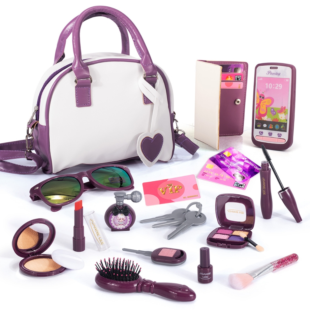 Kit Infantil Brinquedo Completo Maquiagens E Acessórios Para Crianças a Partir De 3 Anos
