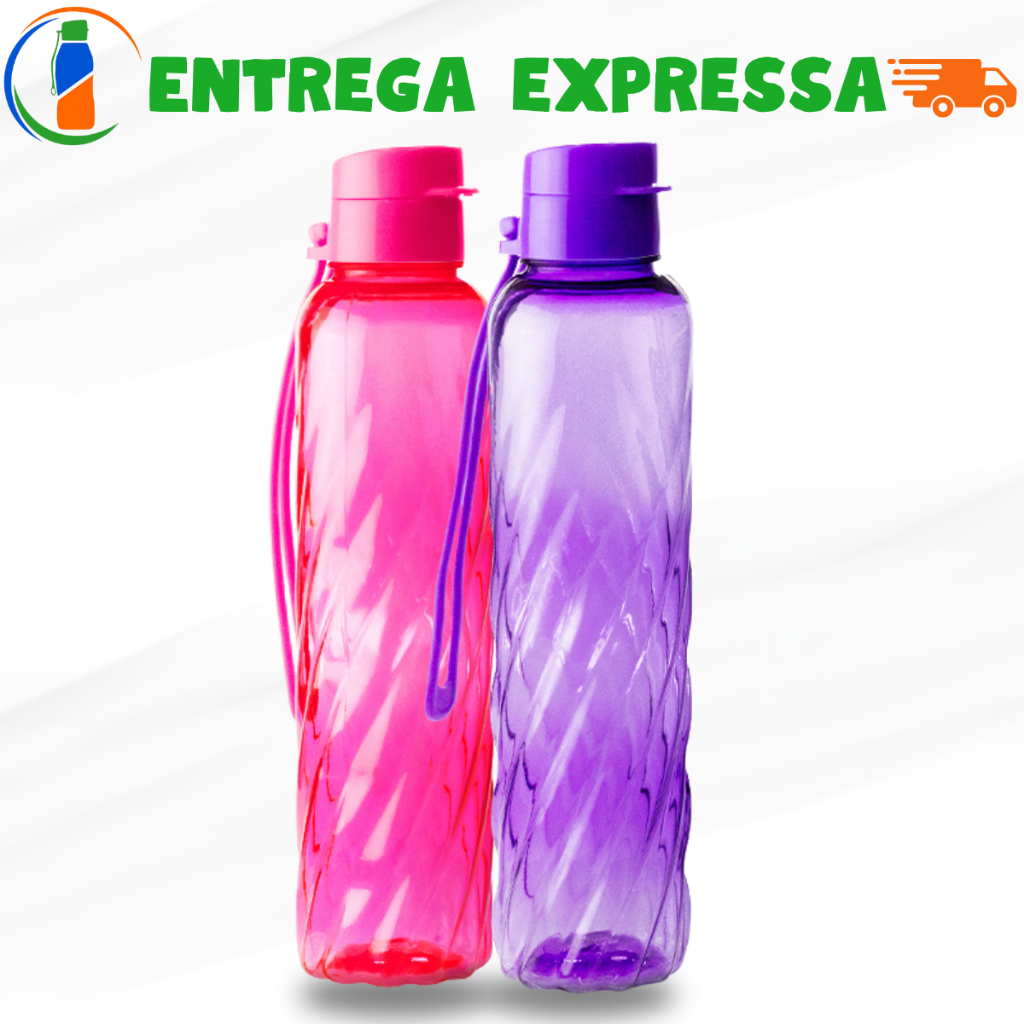 Kit 2 Garrafas Twister (Espiral) - Para Academia, Trabalho, escola e ideal para o seu dia a dia - Envio Imediato
