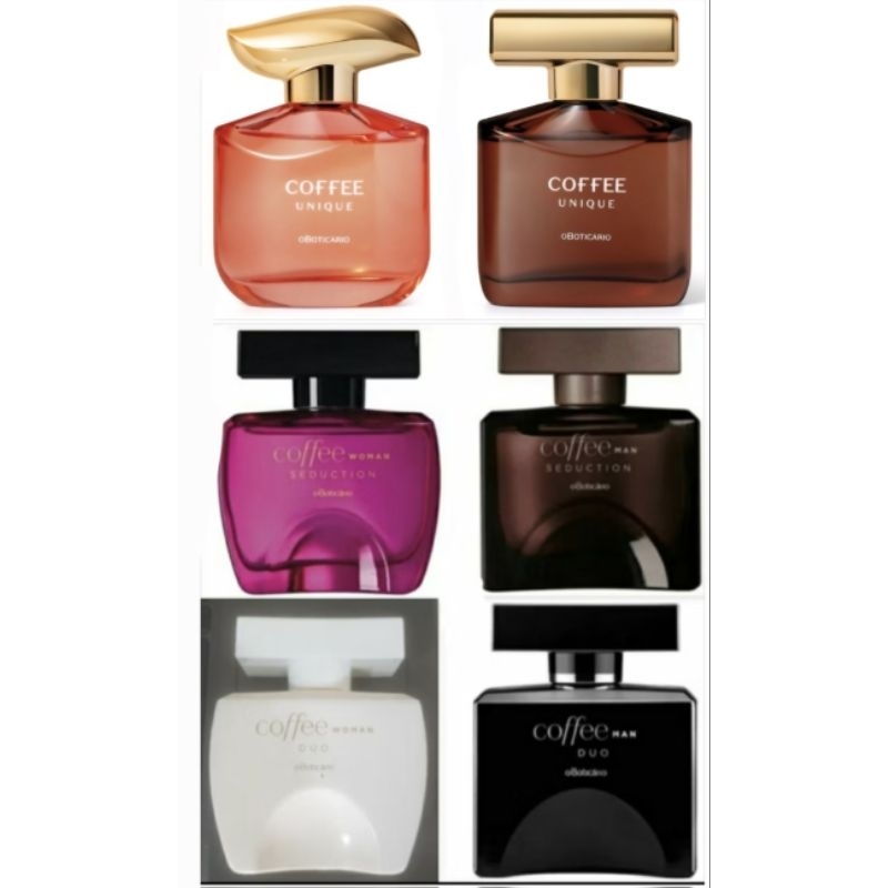 ORIGINAL COFFEE duo seduction UNIQUE o boticario colonia fragrancias em Oferta na Shopee