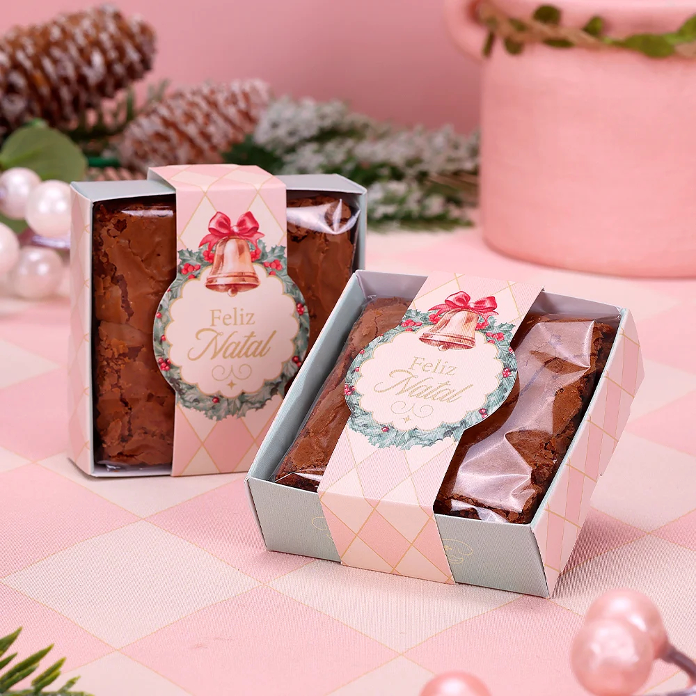 100 CAIXA PARA BROWNIE NATAL DOCE NATAL 5199 ( JANGO NATAL 2025 )