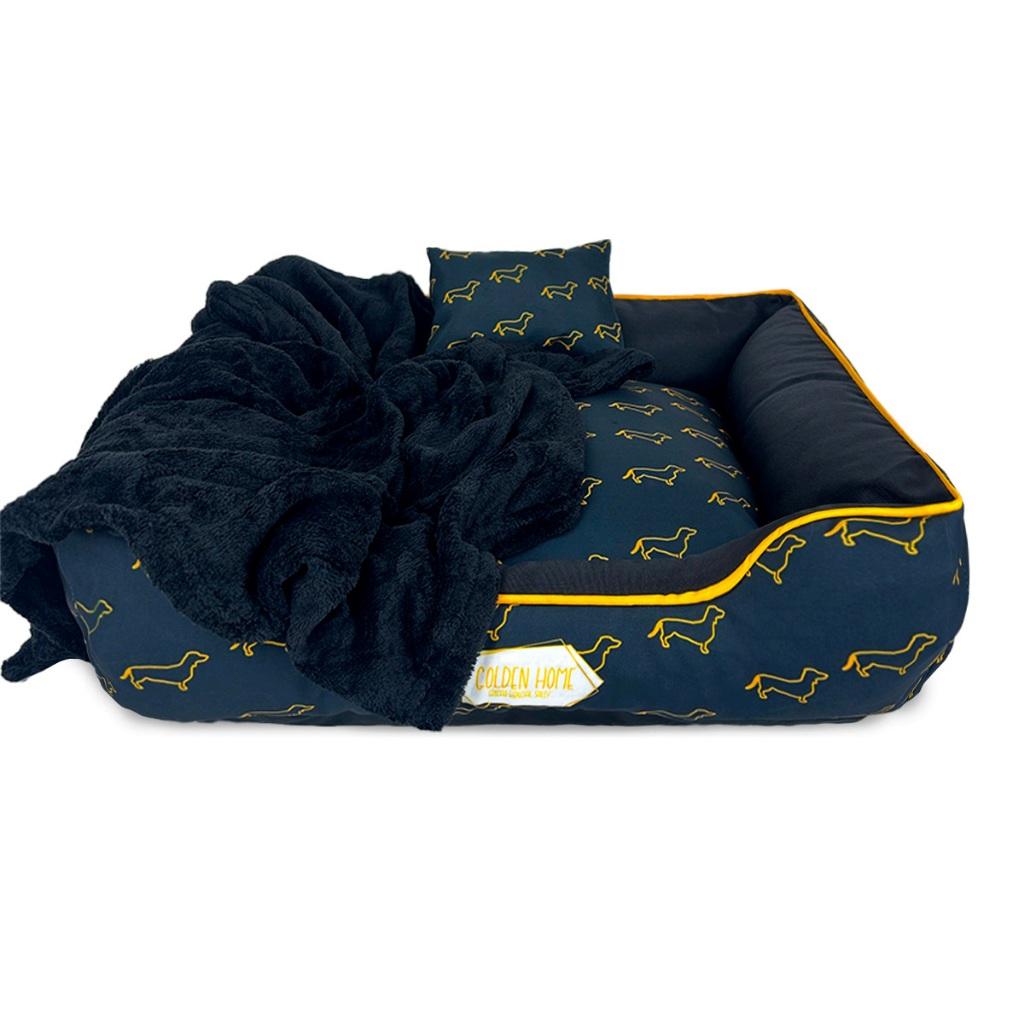 Caminha Grande Para Cachorro Gato 80x80 3 Peças Lavável Cama Pet Impermeável Com Zíper em Oferta na Shopee
