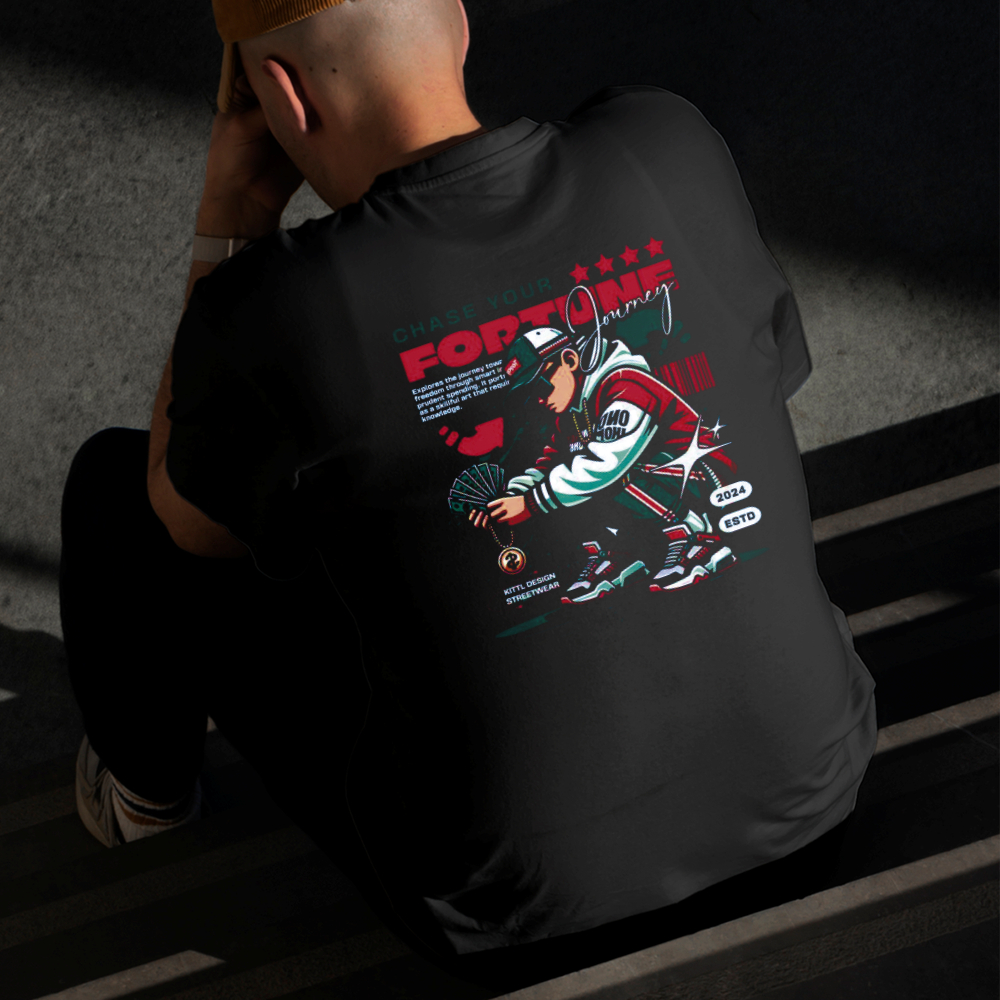 Camiseta Masculina Estampada Garoto Estiloso 100% Algodão Estilo Conforto Diário Do Tamanho P ao GG