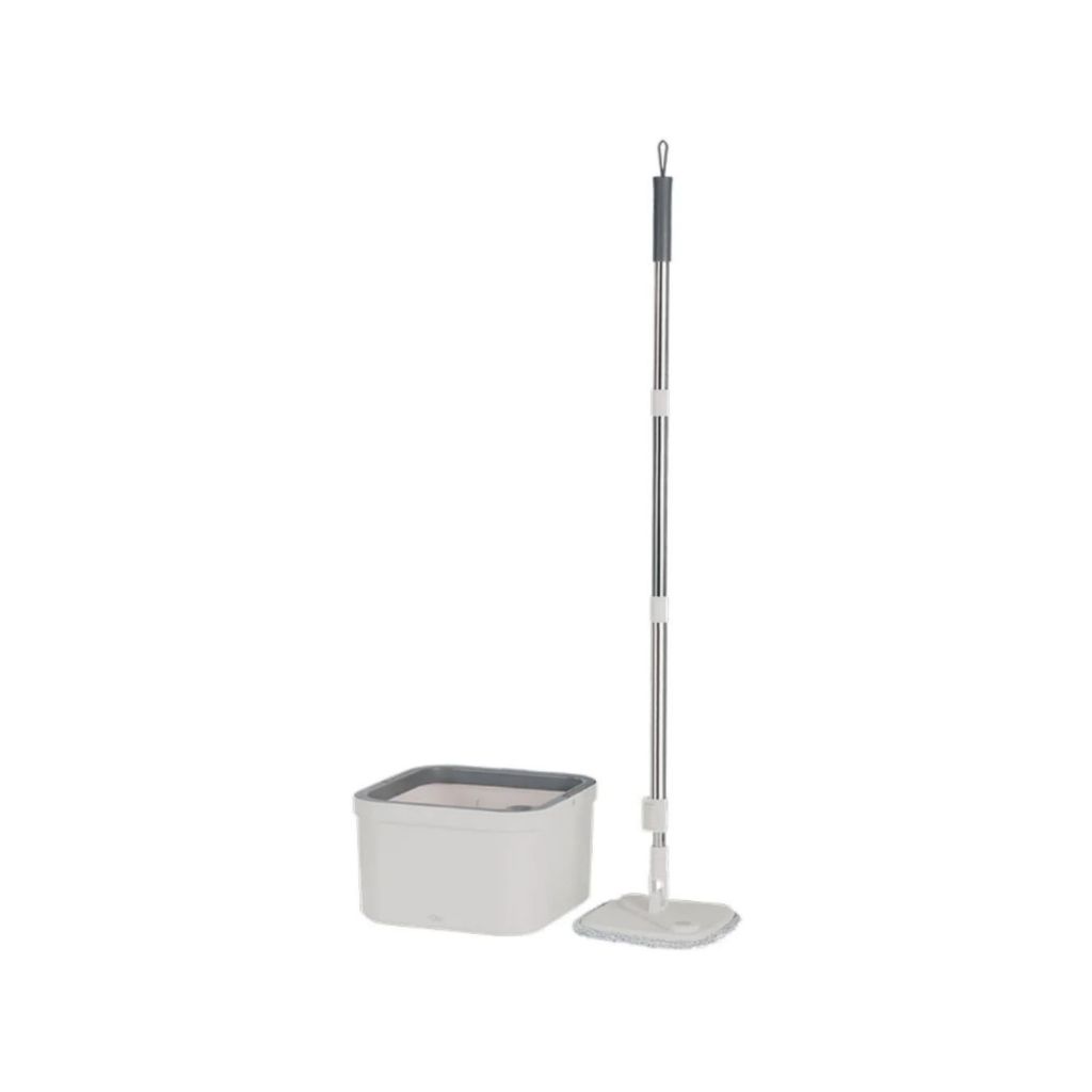 Mop Esfregão Com Refil Microfibra Balde Interno C/ Reservatório Separador de Água 2,6L Água Limpa E 3,2L Água Suja - OU