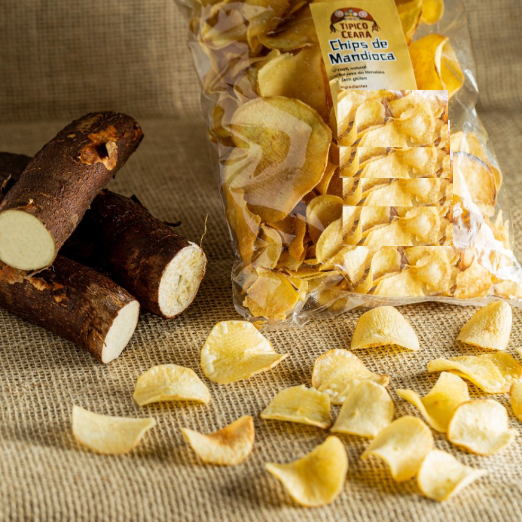 20 ramas, manivas de mandioca embaúba para fazer chips de mandioca frita - ENVIO IMEDIATO