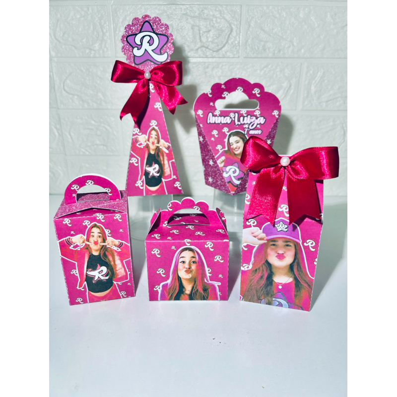 Kit caixinhas Personalizadas Emilly Vick PEGUE E MONTE - Lembrancinhas para Aniversário - Caixinha Personalizadas