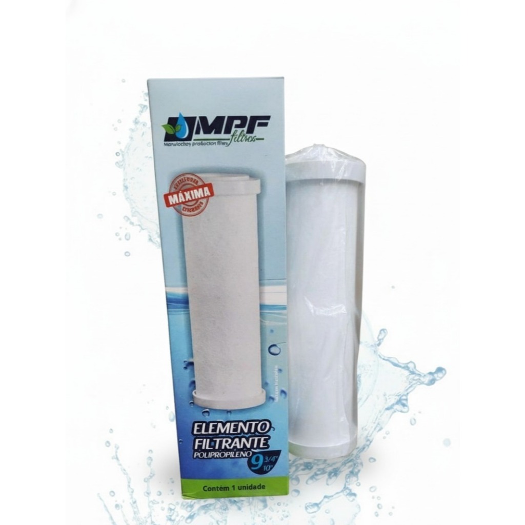 Elemento Filtrante Polipropileno 9.34 Liso com Rosca MPF Filtro