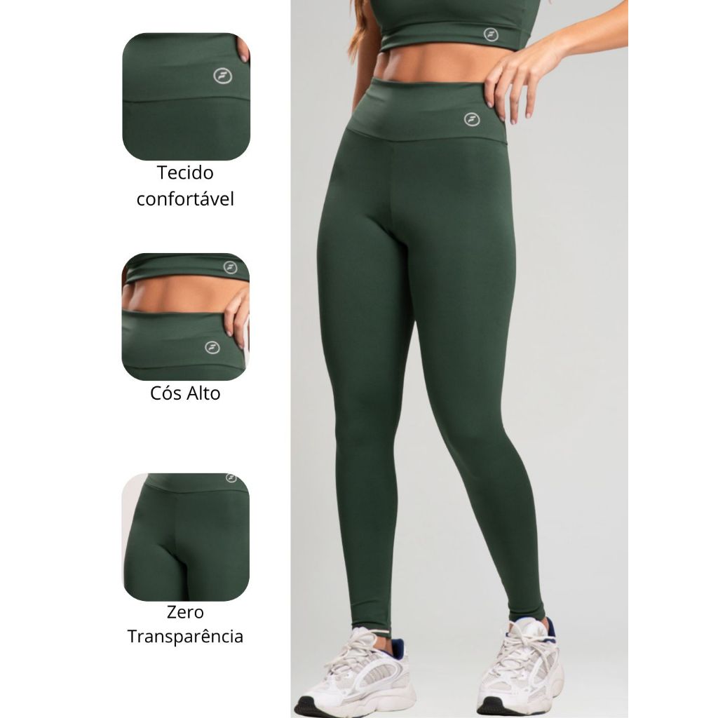 Element Legging Feminina Suplex – Cós Alto, Zero Transparência, Conforto para Academia