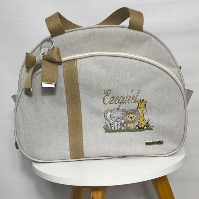 Bolsa maternidade luxo  personalizadas tamanho G em Oferta na Shopee