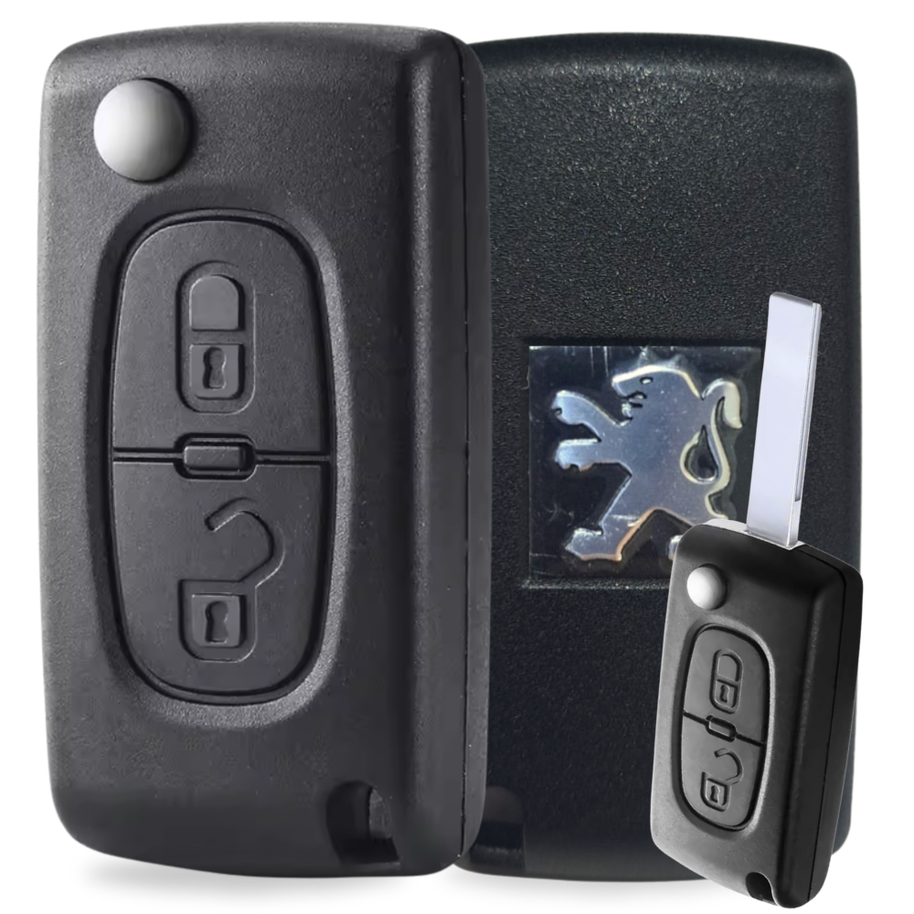 Chave Canivete Peugeot 2bts 207 307 308 S/suporte Da Bateria