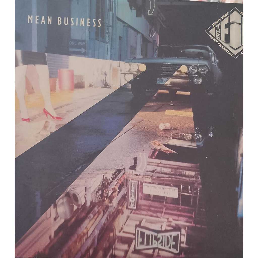 Lp The Firm "Mean Business" Jimmy Page Paul Rogers Chris Slade Tony Franklin