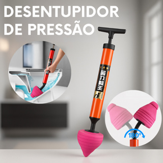 Desentupidor Profissional Flex 180° - Alta Pressão, Não Quebra Vaso Sanitário Privada em Oferta na Shopee