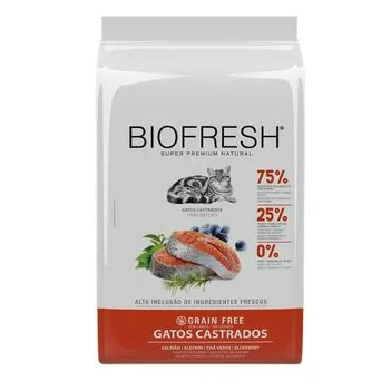 Ração para gatos castrados Biofresh sabor Salmão 400g