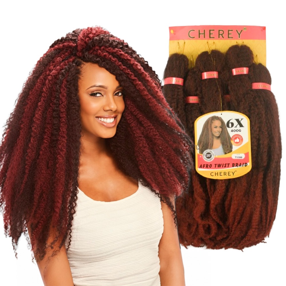 Cabelo Aplique Afro Twist 6x 400g Pacotão Cherey