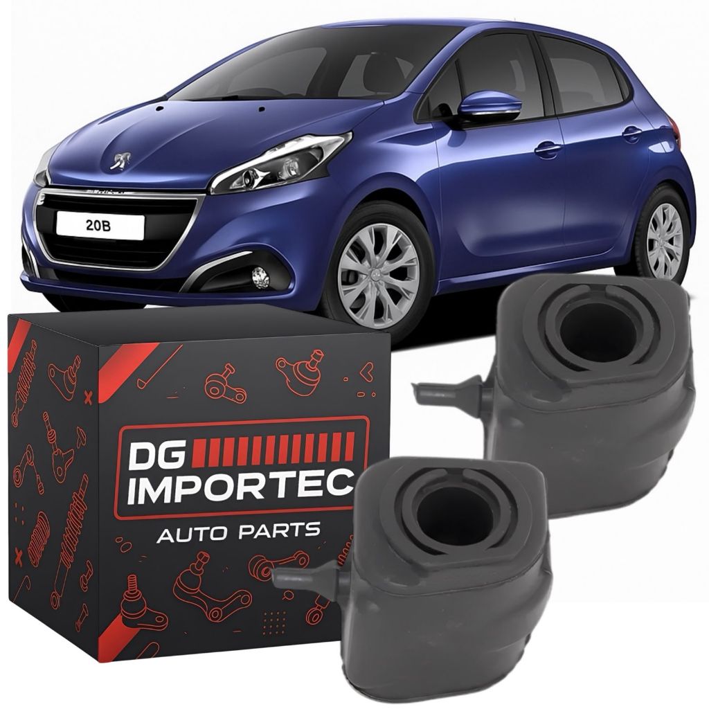 Par Bucha Barra Estabilizadora Dianteira Peugeot 208 2014 A 2020