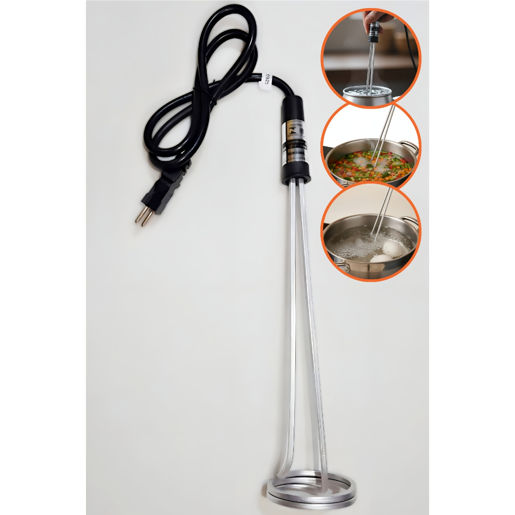 Água Mergulhão Ebulidor 2000w Rabo Quente Alumínio Aquecedor de Agua Pratico Facil de Usar