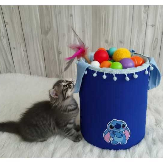 Cesto Organizador Pet Cesto De Brinquedos Stitch Saco Com Alça oxford Mala Oxford Cachorro Gato