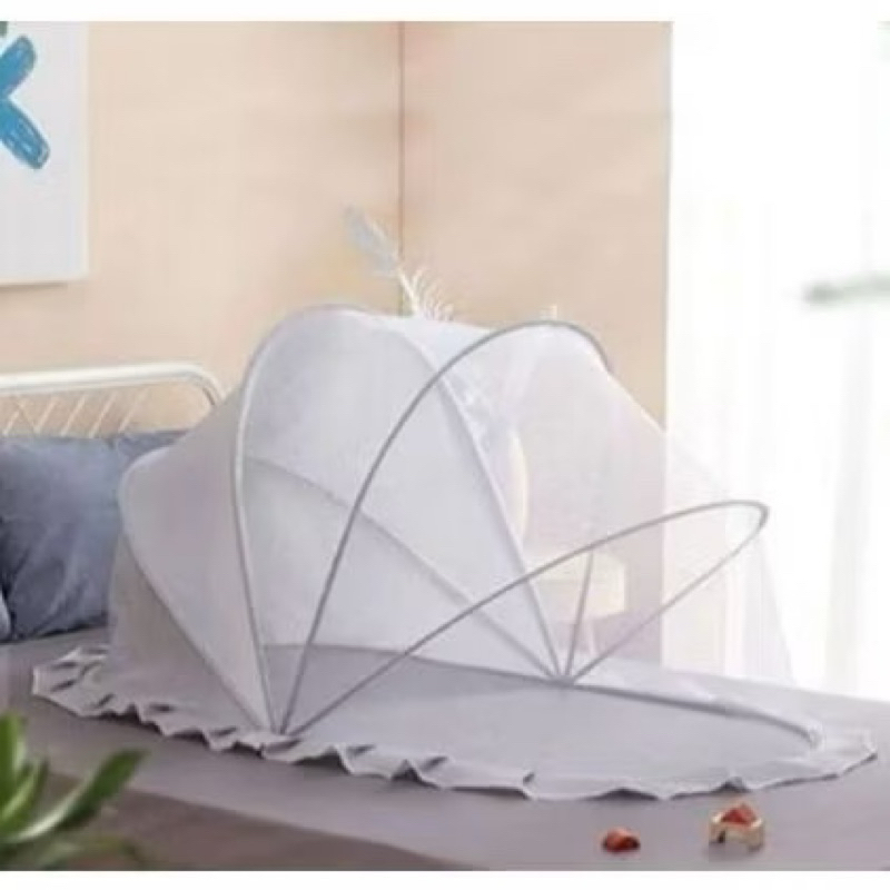 Mosquiteiro Infantil Dobrável Portátil Para Berço Cama Bebê 100x45x40cm e 120x65x75cm Rede Anti Mosquito em Oferta na Shopee