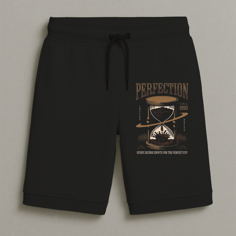 Bermuda Moletom Masculina Infantil Estampada Café Conforto Streetwear Do Tamanho 8 Ao 16