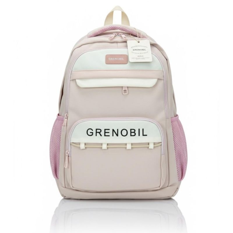 Kit 2 Peças Mochila Feminina Escolar Grande Anime Pastel Geek Universitária