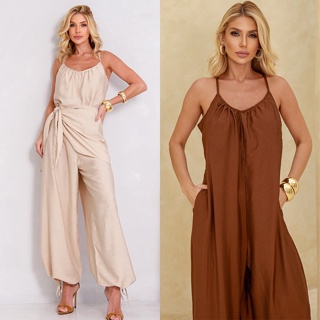 Macacão Aladim Multiformas com Pareô Feminino Tecido Glow Leve e Sofisticado em Oferta na Shopee