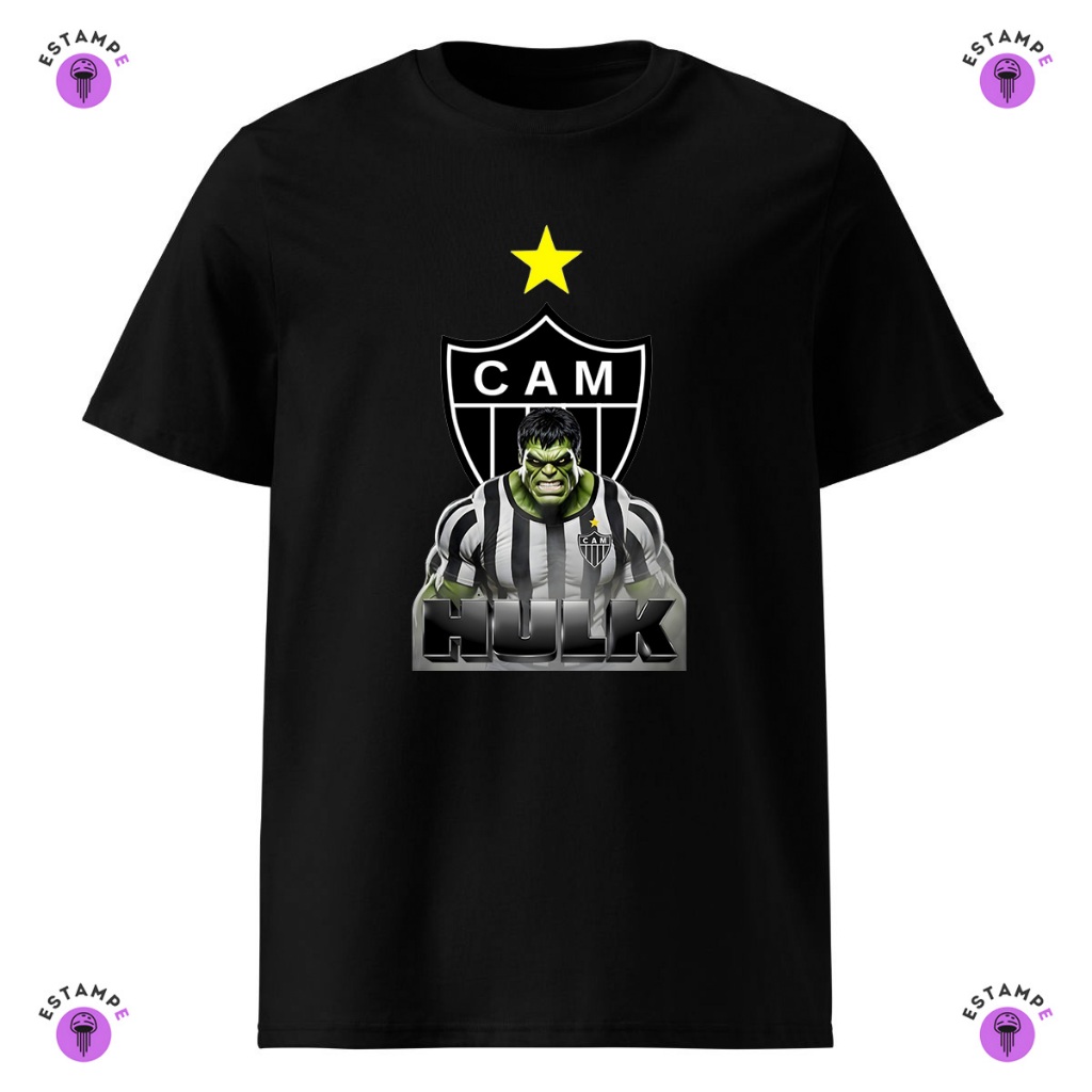 Camisa Camiseta Infantil Atletico Mineiro Hulk Time Futebol Blusa 100% Algodão Premium Unissex Menino Menina em Oferta na Shopee