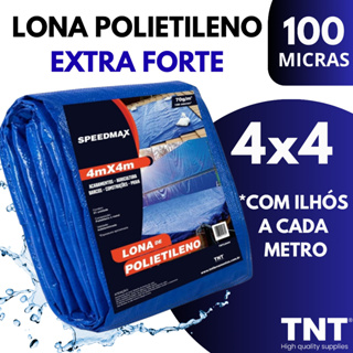 Lona 4x4 Mt Azul Plastica Impermeavel Festa Telhado Multiuso TNT em Oferta na Shopee