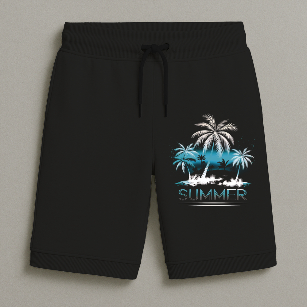 Bermuda Moletom Masculina Infantil Estampada Summer Conforto Streetwear Do Tamanho 8 Ao 16