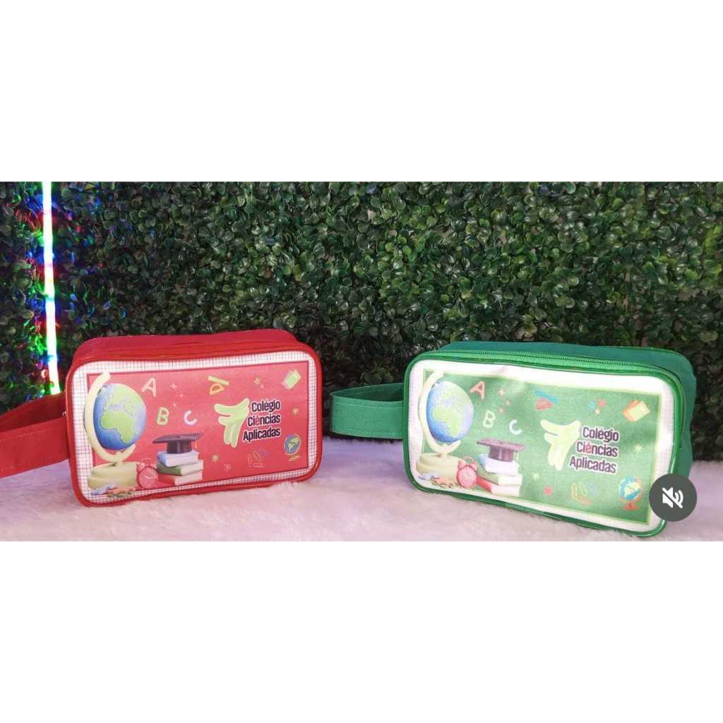 Kit com 15,20,30,40,50,60 un bolsinhas personalizadas, modelo estojo para aniversario, brindes e eventos.