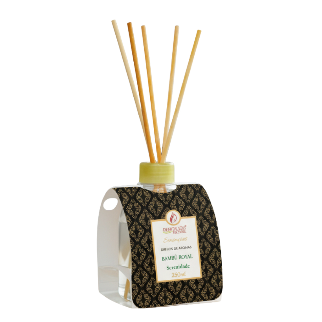 Difusor de Aromas com Varetas 250ml Frescor Natural Aromatizador de Ambientes e Cheirinho de Casa