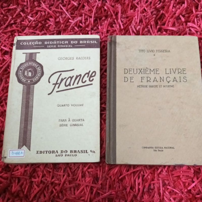 Livros didáticos idioma Francês Georges Readers e Tito Lívio Ferreira 1940 (3188m)