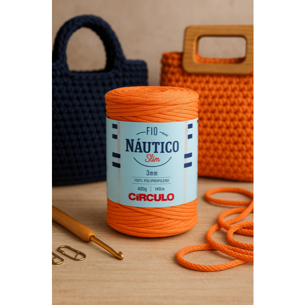 🧵 Fio Náutico 3mm Círculo – Perfeito para Bolsas, Cestos e Macramê!