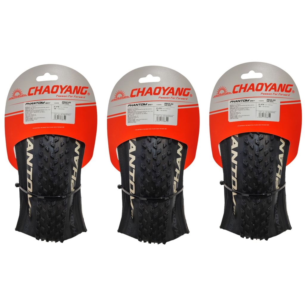 Kit 3 Pneu MTB Chaoyang Phantom Wet Aro 29x2.20 2c Tubeless em Oferta na Shopee