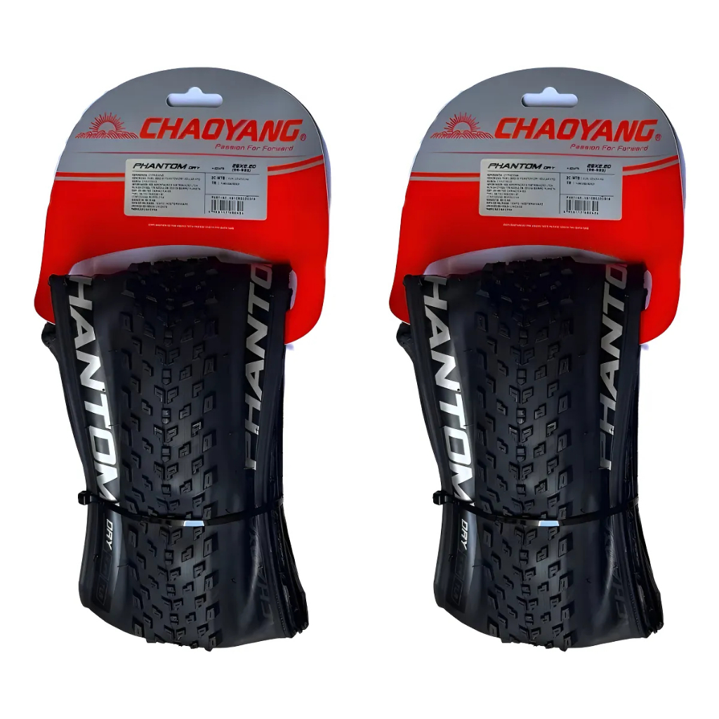 Par de Pneu MTB Chaoyang Phantom Dry 29x2.20 Tubeless Preto em Oferta na Shopee