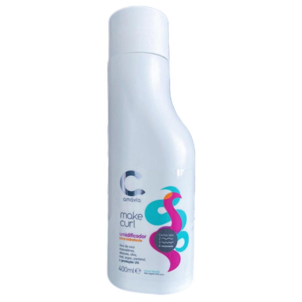 Make Curl Umidificador Ultra Hidratante 400ml Amávia em Oferta na Shopee