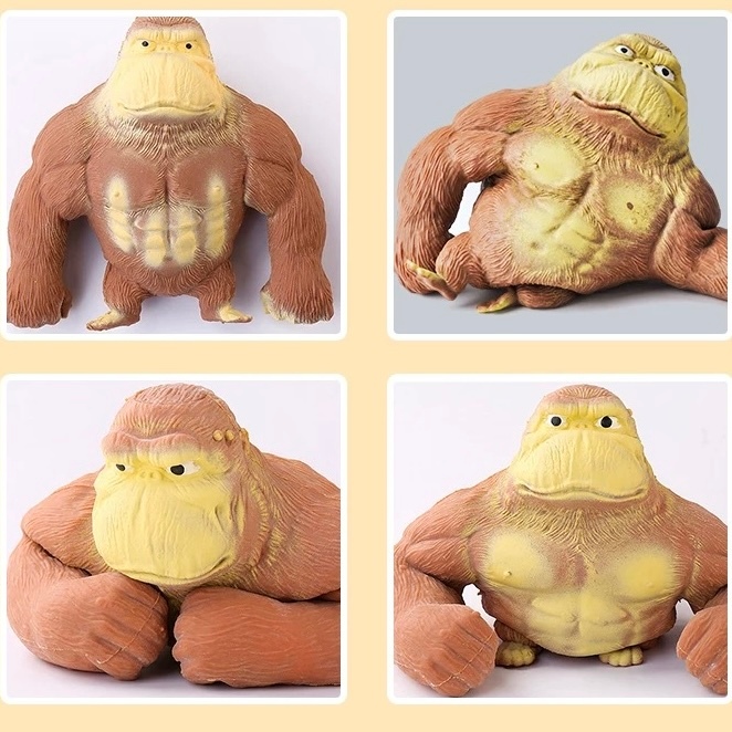 Gamma Baby-Macaco Gorila Estica Esmaga Brinquedos Antiestresse 10 A 15 CM em Oferta na Shopee