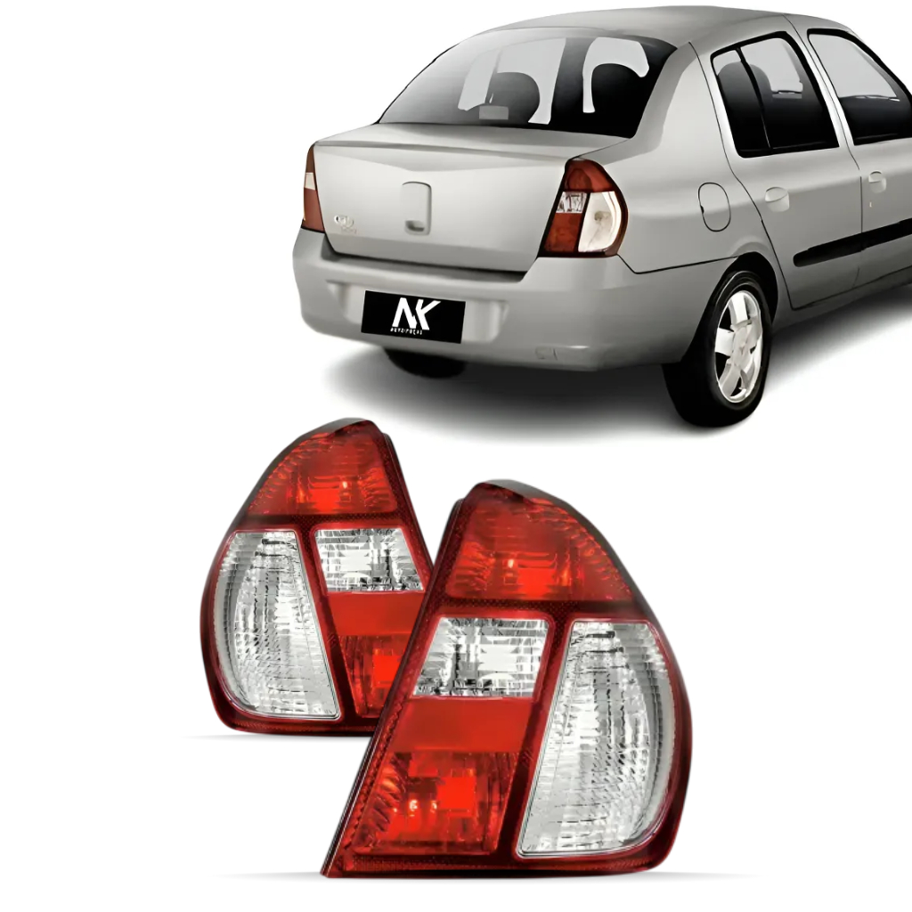 Par/Un Lanterna Traseira Clio 2005 2006 2007 2008 2009 2010 2011 Sedan Bicolor